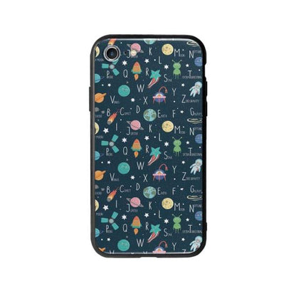 Coque Pour iPhone SE (2020) Espace Alphabet - Coque Wiqeo 10€-15€, Estelle Adam, Illustration, iPhone SE 2020, Motif Wiqeo, Déstockeur de Coques Pour iPhone