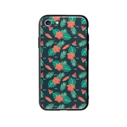 Coque Pour iPhone SE (2020) Été Floral - Coque Wiqeo 10€-15€, Estelle Adam, Feuilles, Fleur, iPhone SE 2020, Motif Wiqeo, Déstockeur de Coques Pour iPhone