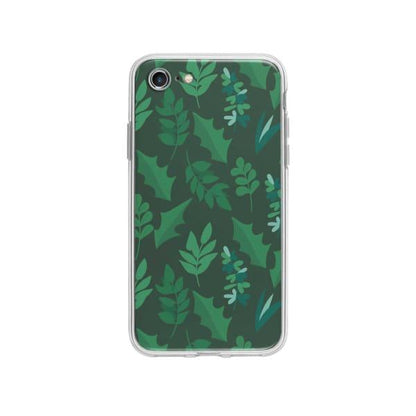 Coque Pour iPhone SE (2020) Feuilles d'hiver - Coque Wiqeo 10€-15€, Estelle Adam, Feuilles, iPhone SE 2020, Motif Wiqeo, Déstockeur de Coques Pour iPhone