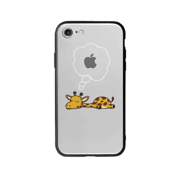 Coque Pour iPhone SE (2020) Girafe Endormie - Coque Wiqeo 10€-15€, Animaux, Estelle Adam, Illustration, iPhone SE 2020 Wiqeo, Déstockeur de Coques Pour iPhone