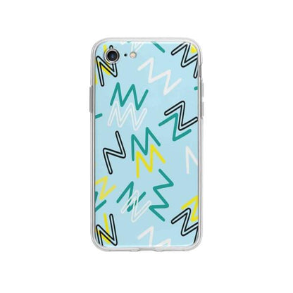 Coque Pour iPhone SE (2020) Gribouillis Géométrique - Coque Wiqeo 10€-15€, Estelle Adam, iPhone SE 2020, Motif Wiqeo, Déstockeur de Coques Pour iPhone