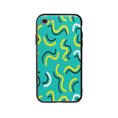 Coque Pour iPhone SE (2020) Griffonnages Turquois - Coque Wiqeo 10€-15€, Estelle Adam, iPhone SE 2020, Motif Wiqeo, Déstockeur de Coques Pour iPhone