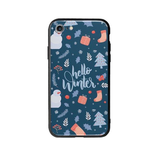 Coque Pour iPhone SE (2020) "Hello Winter" - Coque Wiqeo 10€-15€, Estelle Adam, iPhone SE 2020, Motif Wiqeo, Déstockeur de Coques Pour iPhone