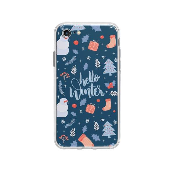 Coque Pour iPhone SE (2020) "Hello Winter" - Coque Wiqeo 10€-15€, Estelle Adam, iPhone SE 2020, Motif Wiqeo, Déstockeur de Coques Pour iPhone