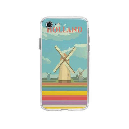 Coque Pour iPhone SE (2020) Hollande - Coque Wiqeo 10€-15€, Illustration, iPhone SE 2020, Robert Guillory, Voyage Wiqeo, Déstockeur de Coques Pour iPhone