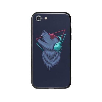 Coque Pour iPhone SE (2020) Loup Extatique - Coque Wiqeo 10€-15€, Estelle Adam, Illustration, iPhone SE 2020, Motif Wiqeo, Déstockeur de Coques Pour iPhone