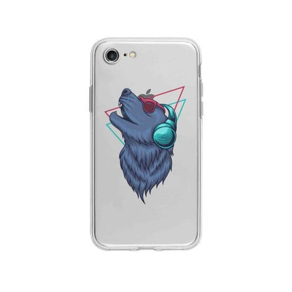 Coque Pour iPhone SE (2020) Loup Extatique - Coque Wiqeo 10€-15€, Estelle Adam, Illustration, iPhone SE 2020, Motif Wiqeo, Déstockeur de Coques Pour iPhone