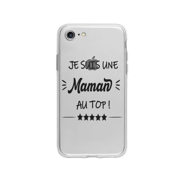 Coque Pour iPhone SE (2020) "Maman au Top" - Coque Wiqeo 10€-15€, Géraud Fournier, iPhone SE 2020, Mignon Wiqeo, Déstockeur de Coques Pour iPhone