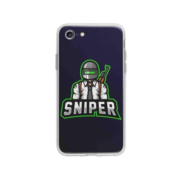 Coque Pour iPhone SE (2020) Mascotte Sniper - Coque Wiqeo 10€-15€, Estelle Adam, Illustration, iPhone SE 2020 Wiqeo, Déstockeur de Coques Pour iPhone