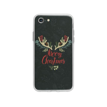 Coque Pour iPhone SE (2020) "Merry Christmas" - Coque Wiqeo 10€-15€, Estelle Adam, Illustration, iPhone SE 2020 Wiqeo, Déstockeur de Coques Pour iPhone