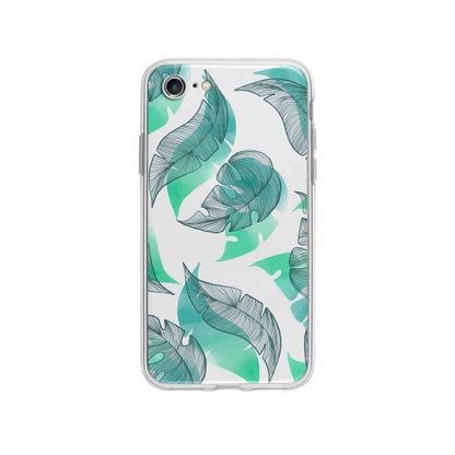 Coque Pour iPhone SE (2020) Motif Feuilles - Coque Wiqeo 10€-15€, Estelle Adam, Feuilles, iPhone SE 2020, Motif Wiqeo, Déstockeur de Coques Pour iPhone