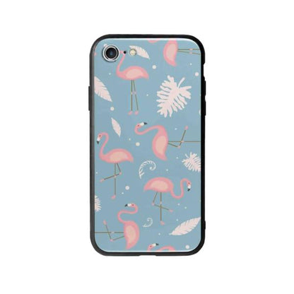 Coque Pour iPhone SE (2020) Motif Flamant Rose - Coque Wiqeo 10€-15€, Estelle Adam, Feuilles, iPhone SE 2020, Motif Wiqeo, Déstockeur de Coques Pour iPhone