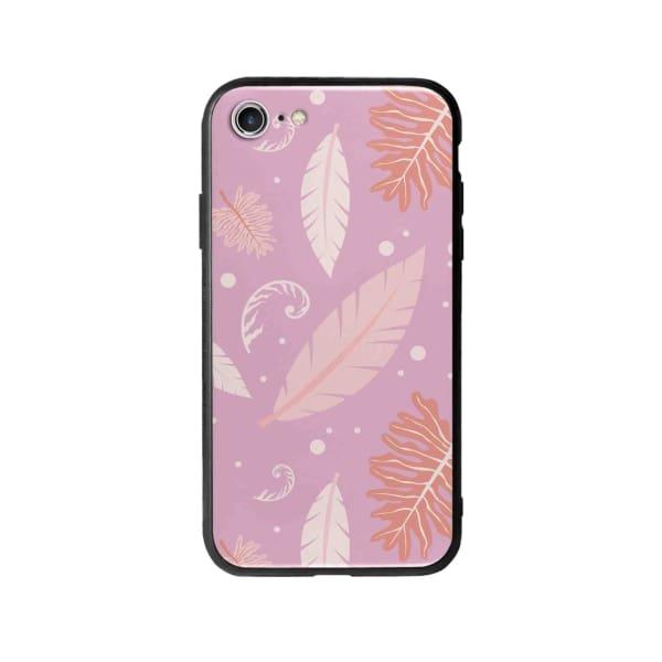 Coque Pour iPhone SE (2020) Nature Rose - Coque Wiqeo 10€-15€, Estelle Adam, Feuilles, iPhone SE 2020, Motif Wiqeo, Déstockeur de Coques Pour iPhone