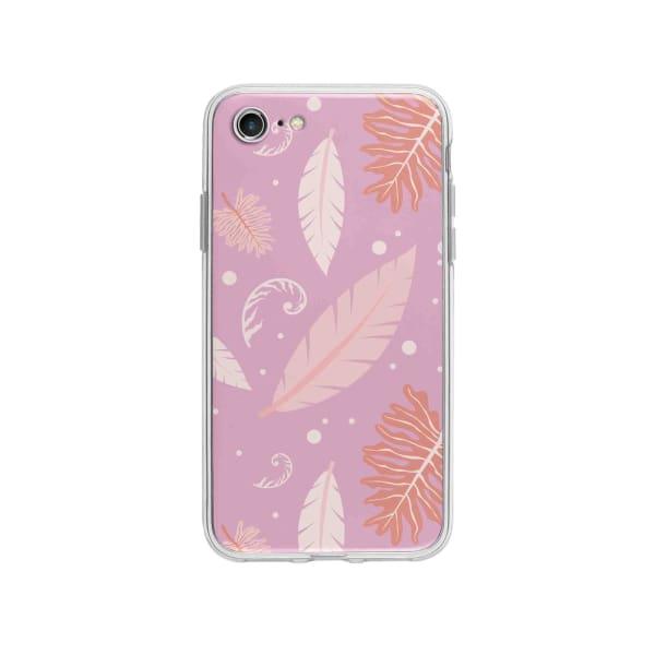 Coque Pour iPhone SE (2020) Nature Rose - Coque Wiqeo 10€-15€, Estelle Adam, Feuilles, iPhone SE 2020, Motif Wiqeo, Déstockeur de Coques Pour iPhone