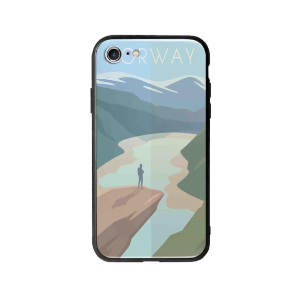 Coque Pour iPhone SE (2020) Norvège - Coque Wiqeo 10€-15€, Illustration, iPhone SE 2020, Robert Guillory, Voyage Wiqeo, Déstockeur de Coques Pour iPhone