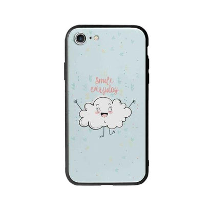 Coque Pour iPhone SE (2020) Nuage Souriant - Coque Wiqeo 10€-15€, Géraud Fournier, Illustration, iPhone SE 2020, Mignon Wiqeo, Déstockeur de Coques Pour iPhone