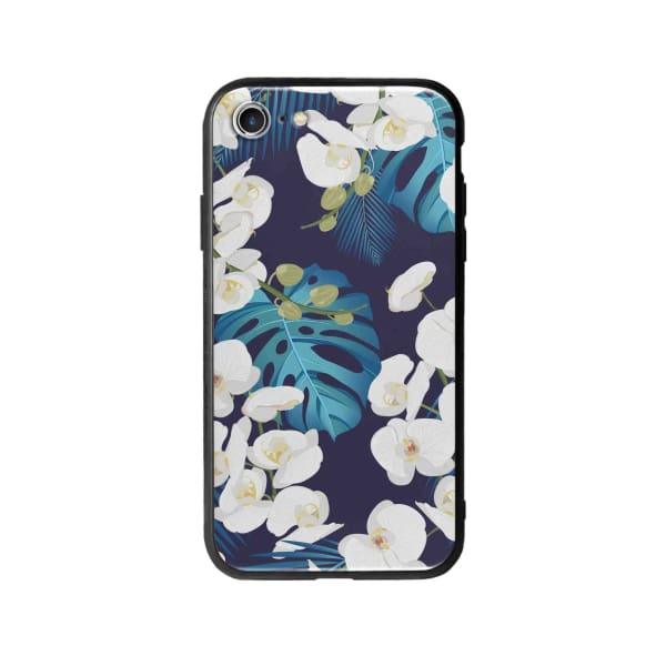 Coque Pour iPhone SE (2020) Orchidée Tropicale - Coque Wiqeo 10€-15€, Albert Dupont, Fleur, iPhone SE 2020, Motif Wiqeo, Déstockeur de Coques Pour iPhone