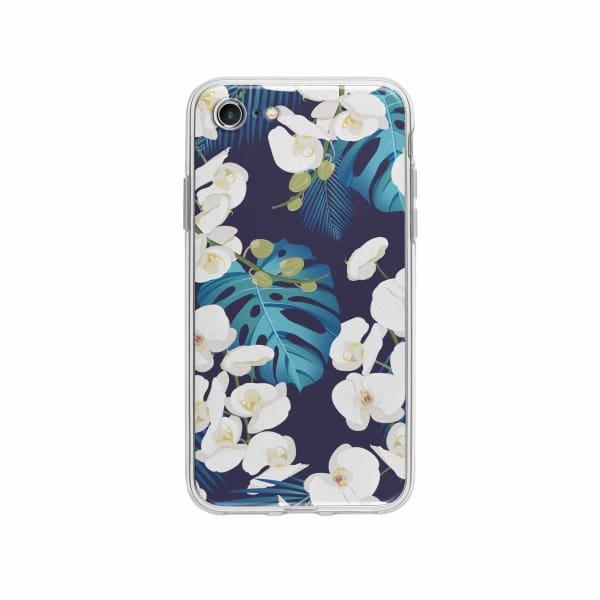 Coque Pour iPhone SE (2020) Orchidée Tropicale - Coque Wiqeo 10€-15€, Albert Dupont, Fleur, iPhone SE 2020, Motif Wiqeo, Déstockeur de Coques Pour iPhone