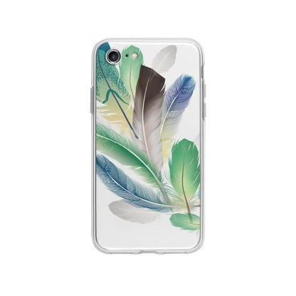 Coque Pour iPhone SE (2020) Plumes - Coque Wiqeo 10€-15€, Estelle Adam, Illustration, iPhone SE 2020 Wiqeo, Déstockeur de Coques Pour iPhone