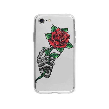 Coque Pour iPhone SE (2020) Rose Squelette - Coque Wiqeo 10€-15€, Albert Dupont, Fleur, iPhone SE 2020, Squelette Wiqeo, Déstockeur de Coques Pour iPhone