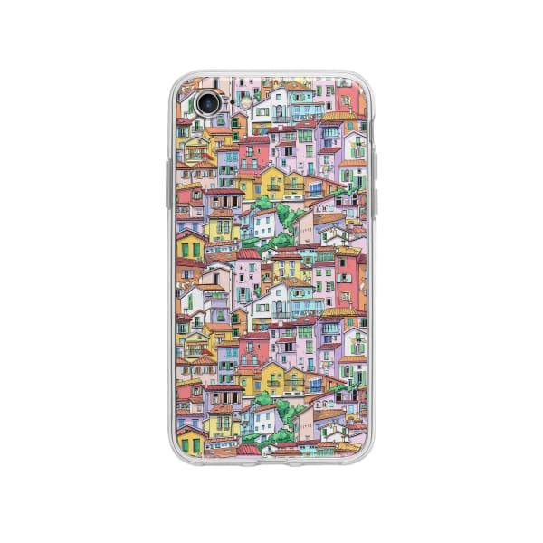 Coque Pour iPhone SE (2020) Ville - Coque Wiqeo 10€-15€, Estelle Adam, Illustration, iPhone SE 2020 Wiqeo, Déstockeur de Coques Pour iPhone