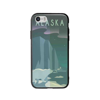 Coque Pour iPhone SE Alaska - Coque Wiqeo 5€-10€, Estelle Adam, Illustration, iPhone SE, Voyage Wiqeo, Déstockeur de Coques Pour iPhone