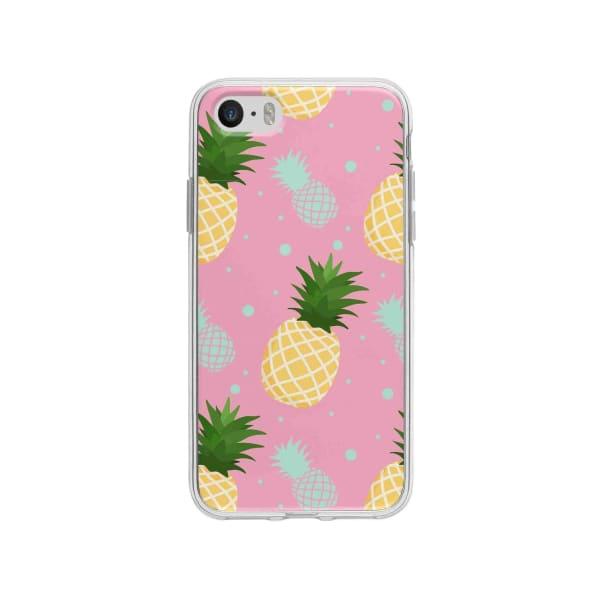 Coque Pour iPhone SE Ananas - Coque Wiqeo 5€-10€, Estelle Adam, iPhone SE, Motif Wiqeo, Déstockeur de Coques Pour iPhone