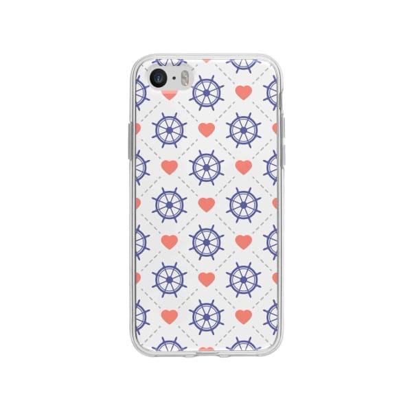 Coque Pour iPhone SE Barres et Cœurs - Coque Wiqeo 5€-10€, Cœurs, Estelle Adam, iPhone SE, Motif Wiqeo, Déstockeur de Coques Pour iPhone