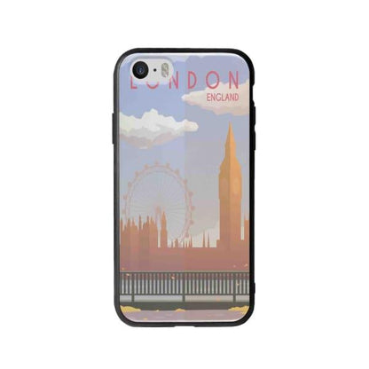 Coque Pour iPhone SE Big Ben & London Eye - Coque Wiqeo 5€-10€, Estelle Adam, Illustration, iPhone SE, Voyage Wiqeo, Déstockeur de Coques Pour iPhone