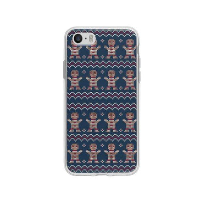 Coque Pour iPhone SE Biscuit de Noël Tricoté - Coque Wiqeo 5€-10€, Estelle Adam, iPhone SE, Motif, Noël Wiqeo, Déstockeur de Coques Pour iPhone