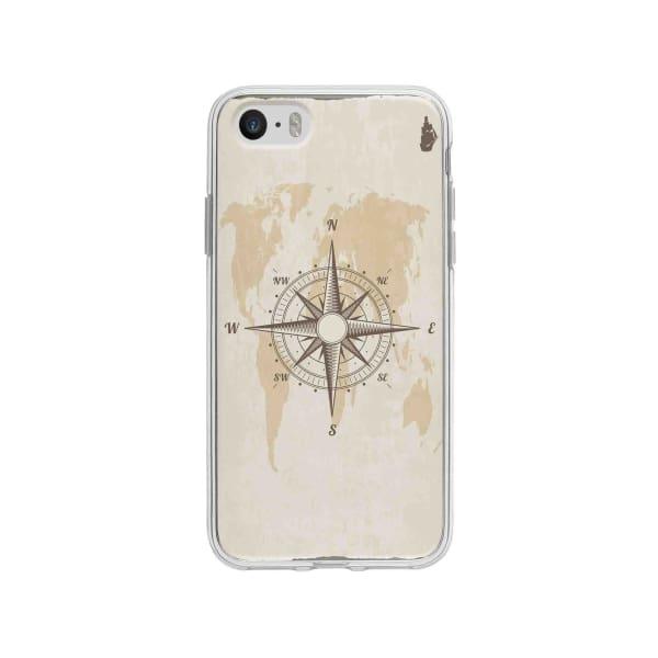 Coque Pour iPhone SE Boussole Nautique - Coque Wiqeo 5€-10€, Estelle Adam, Illustration, iPhone SE Wiqeo, Déstockeur de Coques Pour iPhone