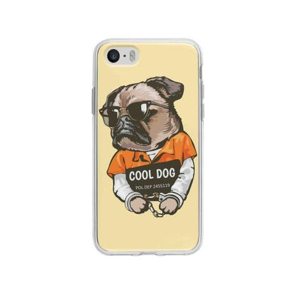 Coque Pour iPhone SE Carlin Prisonnier - Coque Wiqeo 5€-10€, Animaux, Estelle Adam, Illustration, iPhone SE Wiqeo, Déstockeur de Coques Pour iPhone