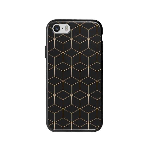 Coque Pour iPhone SE Cubes et Hexagones - Coque Wiqeo 5€-10€, Estelle Adam, iPhone SE, Motif Wiqeo, Déstockeur de Coques Pour iPhone