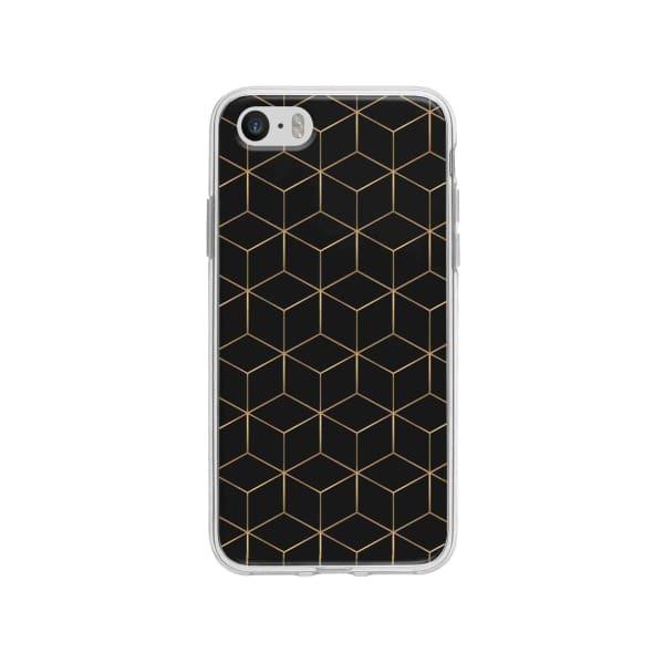 Coque Pour iPhone SE Cubes et Hexagones - Coque Wiqeo 5€-10€, Estelle Adam, iPhone SE, Motif Wiqeo, Déstockeur de Coques Pour iPhone