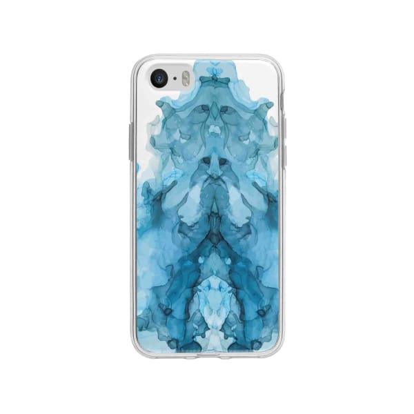 Coque Pour iPhone SE Encre Bleu - Coque Wiqeo 5€-10€, Estelle Adam, iPhone SE, Motif Wiqeo, Déstockeur de Coques Pour iPhone