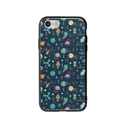 Coque Pour iPhone SE Espace Alphabet - Coque Wiqeo 5€-10€, Estelle Adam, Illustration, iPhone SE, Motif Wiqeo, Déstockeur de Coques Pour iPhone