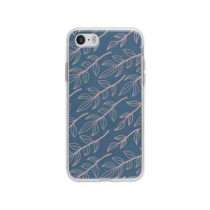 Coque Pour iPhone SE Feuillage - Coque Wiqeo 5€-10€, Estelle Adam, Feuilles, iPhone SE, Motif Wiqeo, Déstockeur de Coques Pour iPhone