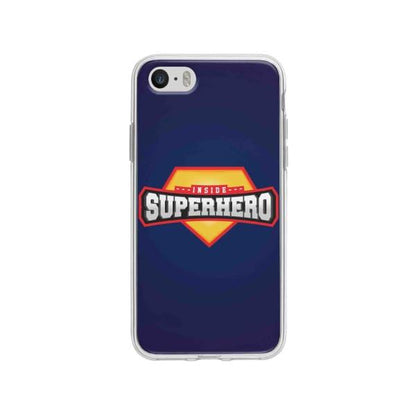 Coque Pour iPhone SE "Inside Superhero" - Coque Wiqeo 5€-10€, Estelle Adam, Illustration, iPhone SE Wiqeo, Déstockeur de Coques Pour iPhone