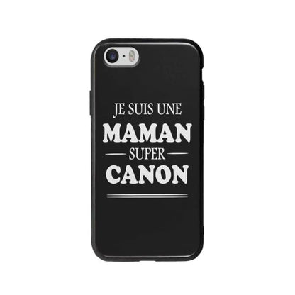 Coque Pour iPhone SE "Maman Canon" - Coque Wiqeo 5€-10€, Géraud Fournier, iPhone SE, Mignon Wiqeo, Déstockeur de Coques Pour iPhone