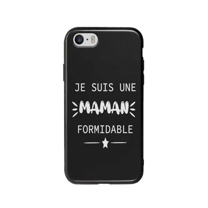 Coque Pour iPhone SE "Maman Formidable" - Coque Wiqeo 5€-10€, Géraud Fournier, iPhone SE, Mignon Wiqeo, Déstockeur de Coques Pour iPhone