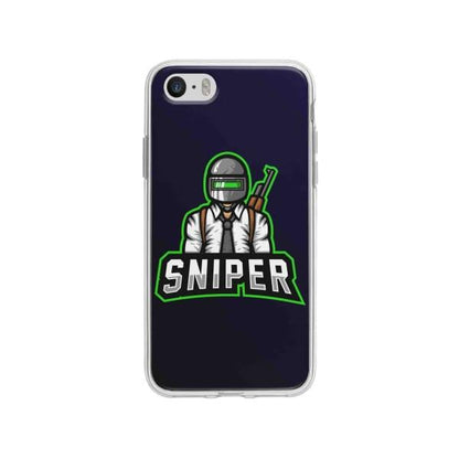 Coque Pour iPhone SE Mascotte Sniper - Coque Wiqeo 5€-10€, Estelle Adam, Illustration, iPhone SE Wiqeo, Déstockeur de Coques Pour iPhone