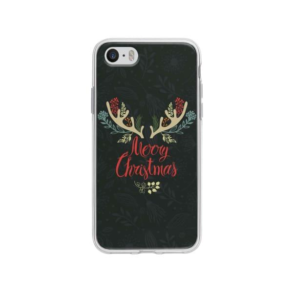 Coque Pour iPhone SE "Merry Christmas" - Coque Wiqeo 5€-10€, Estelle Adam, Illustration, iPhone SE Wiqeo, Déstockeur de Coques Pour iPhone