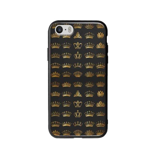 Coque Pour iPhone SE Motif Couronnes - Coque Wiqeo 5€-10€, Estelle Adam, iPhone SE, Motif Wiqeo, Déstockeur de Coques Pour iPhone