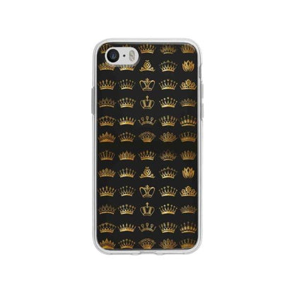 Coque Pour iPhone SE Motif Couronnes - Coque Wiqeo 5€-10€, Estelle Adam, iPhone SE, Motif Wiqeo, Déstockeur de Coques Pour iPhone