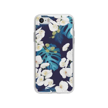 Coque Pour iPhone SE Orchidée Tropicale - Coque Wiqeo 5€-10€, Albert Dupont, Fleur, iPhone SE, Motif Wiqeo, Déstockeur de Coques Pour iPhone