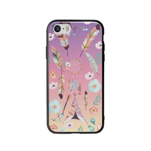 Coque Pour iPhone SE Ornements Boho - Coque Wiqeo 5€-10€, Estelle Adam, Illustration, iPhone SE Wiqeo, Déstockeur de Coques Pour iPhone