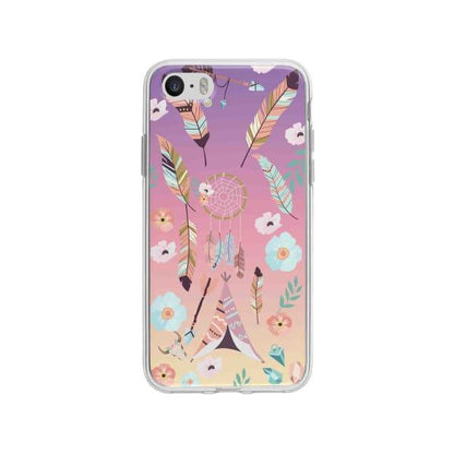 Coque Pour iPhone SE Ornements Boho - Coque Wiqeo 5€-10€, Estelle Adam, Illustration, iPhone SE Wiqeo, Déstockeur de Coques Pour iPhone