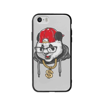 Coque Pour iPhone SE Panda Hiphop - Coque Wiqeo 5€-10€, Animaux, Estelle Adam, Illustration, iPhone SE Wiqeo, Déstockeur de Coques Pour iPhone