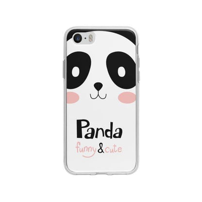 Coque Pour iPhone SE Panda Mignon - Coque Wiqeo 5€-10€, Animaux, Géraud Fournier, iPhone SE, Mignon Wiqeo, Déstockeur de Coques Pour iPhone