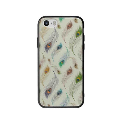 Coque Pour iPhone SE Plumes de Paon - Coque Wiqeo 5€-10€, Estelle Adam, Illustration, iPhone SE, Motif Wiqeo, Déstockeur de Coques Pour iPhone